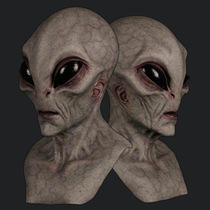 Independence station alien mask Halloween horror latex headgear cosplay UFO mask