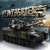 Remote control tank can fire bullets to charge battle Electric childrens car oversized crawler boy toy