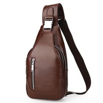 Kangaroo chest bag men leisure shoulder shoulder bag men Korean version of mens chest bag small backpack running bag Korean version