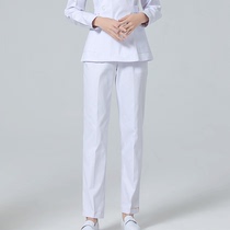 WBHY nurse pants white work pants summer thin elastic waist winter blue pink plus size nurse uniform