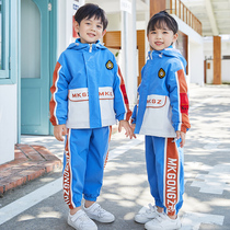 Primary school uniforms spring and autumn outfits childrens assault suits autumn and winter sportswear kindergarten Garden uniforms three sets