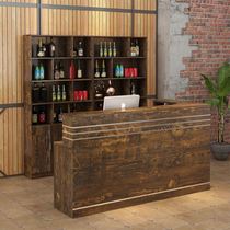 Small shop front desk simple modern hotel cash register bar liquor cabinet integrated corner cabinet commercial customization