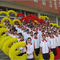  Hand flipping flower props Hand flipping flower dance props Group exercise five-color color-changing garland School games opening ceremony hand