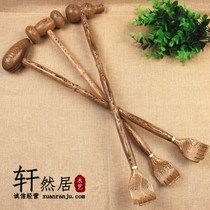 Chicken wings wood tickling solid wood sandalwood no old man music beat back massage Meridian acupoints