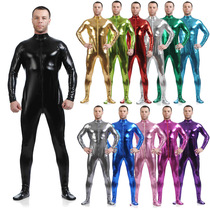 Gummed tights mens performance clothes outcrop headless gel clothes Full body adult zentai stage performance clothes