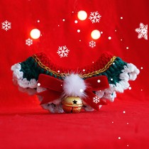 Cat collar scarf dog scarf pet Christmas New Year wool hand-woven neck jewelry bib
