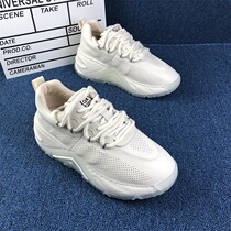 2021 Fall New Genuine Leather Thick Base Old Daddy Shoes Nets Red Homage Fashion Casual Shoes Han Edition 100 Hitch Fashion Mens Shoes