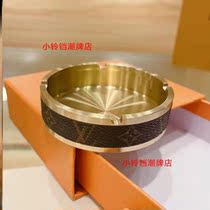 High-end ashtray imitation bronze new old flowers A-3LV metal pure copper office home delivery boyfriend gift
