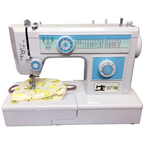 105W high power eat thick good mood sewing machine Household electric sewing machine with lock edge clothes car 653 eat thick