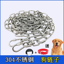 304 stainless steel dog chain small dog leash anti-bite pet chain husky dog chain Samoye chain