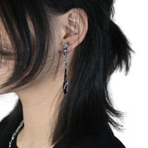 Original silver needle new Chinese style pearl enamel earrings earrings stud earrings niche high-end earrings earrings ear clip women