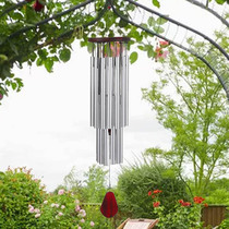 Pinewood 27-tube silver bell metal multi-tube anti-rust wind chime home outdoor hanging decoration wind chime birthday gift