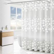 Jandi bathroom bath cloth waterproof mildew proof thick toilet partition curtain frosted transparent curtain send adhesive hook
