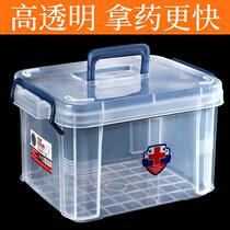 Medicine box Household medical large multi-function medical emergency storage box First aid box family medicine storage box