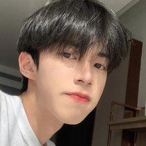 Wig male incognito short hair hairstyle Korean version handsome natural fluffy net red invisible full real hair mens wig set