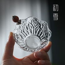 Glass tea filter creative ultra-fine tea leakage public Cup Tea Tea filter tea separation kung fu tea accessories