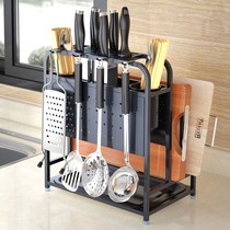 304 stainless steel kitchen rack knife holder cutting board rack chopping board rack chopsticks tube luxury storage rack promotion