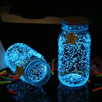 Star bottle luminous wishing bottle cork fluorescent sand glass bottle star origami transparent floating bottle finished gift