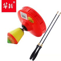 Hualing single head with eight bearing airbag beginner diabolo monopoly with shaking rod line wind bamboo Bell