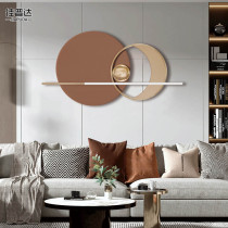 Modern light luxury living room sofa background wall decoration pendant metal bedroom iron wall decoration Nordic wall decoration