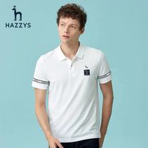  Hazzys hazzys official mens T-shirt spring and summer new products mens casual short-sleeved polo shirt British sports top