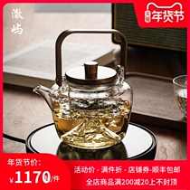 Che Yu electric pottery stove tea maker household thickened heat-resistant glass cooking teapot large capacity automatic steamed tea set set
