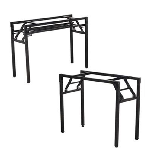 Rectangular sub-stacked table frame frame folding desk frame Leg office desk frame Single double bracket foot spring folded