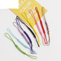 Antique mobile phone chain lanyard hand-woven ring short U disk pendant buckle key anti-lost hanging rope exquisite