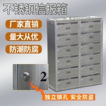 Stainless steel paint letter box milk box villa community mailbox stainless steel newspaper box suggestion box