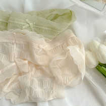 Ice Silk Briefs Womens Summer Thin SEXY PURE DESIRE GIRL WIND PURE COTTON STALLS LACE 2021 NEW EXPLOITS FASHION