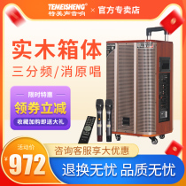 Teux official flagship GD12-39 outdoor square dance audio mobile lever performance professional outdoor use wireless Bluetooth audio high volume high power with microphone speaker K song