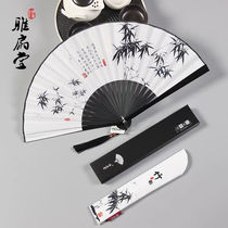 Summer Folding Fan Ancient Folding Fan Mens Retro Chinese Style Portable Tassel Small Folding Fan Womens Ya Fan Hall