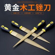 File Gold file Hardwood file Coarse tooth woodworking grinding tools Fine tooth shaping file Mahogany file High carbon steel semi-circular flat