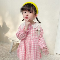 Girls autumn dress 2021 New skirt children clothes baby princess dress children women autumn dress Foreign