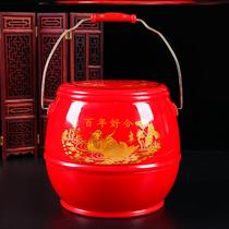 Son and Sun Bucket Marriage Wedding Supplies Toilet Small Bride Home Dowry Dowry Womens Set Festive High-end