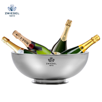 Short Santa Viza ZWIESEL1872 double-layer stainless steel champagne basin sandbar party red wine ice basin
