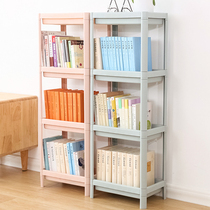 Multi-layer small bookshelf bookcase simple table students use simple space saving shelf floor bedroom