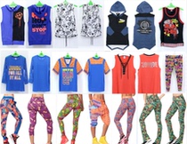 ZW original fitness suit sports leisure dance T - shirt butt - tight pants are not changed