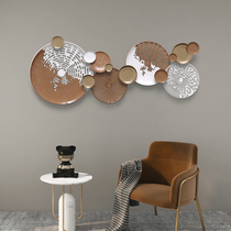 Light luxury modern three-dimensional decoration wall pendant soft wall metal wall hanging restaurant bedroom bed iron pendant