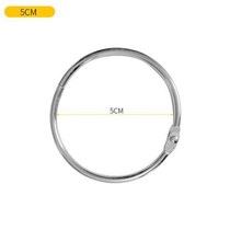 Shower curtain adhesive hook ring live buckle curtain ring stainless metal ring shower curtain rod open large ring hanging ring shower curtain accessories