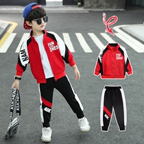 Guochao Li Ning joint childrens clothing boy fall suit 2022 childrens spring and autumn handsome young childrens foreign air and leisure