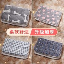 Two-month cat supplies for dog blanket cover thick quilt autumn and winter mattress winter dog mat D