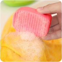 Laundry artifact tools hand wash board household plastic thick non-slip creative mini poking board laundry pad