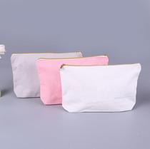 100Pcs Large Stand UP Canvas Zipper Pencil Cases Pen Pouch C
