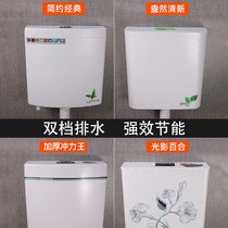 Public toilet flushing tank is flushed thickened toilet small apartment squat toilet toilet old-fashioned large-size household