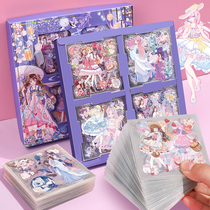 100 handbooks stickers not retro ancient windy characters cute teenage girl hearts appliqua transparent waterproof self-adhesive small pattern upholstered water glass children girls cheap cane stickers hand shell diy tools