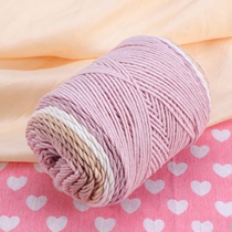 1 Roll Hanmade Knitting Woolen Yarn Rainbow Colorful