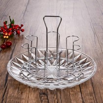 Cup rack Plastic stainless steel cup rack drain rack Cup storage rack Household water control upside down shelf