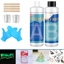 Epoxy Resin Kit Crystal Clear Hardener Kit Easy Mix DIY Supp