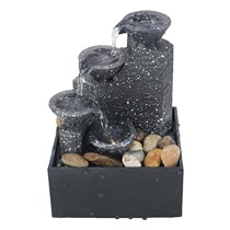 LED USB Indoor Water Fountain Lighted Waterfall Tabletop Fou